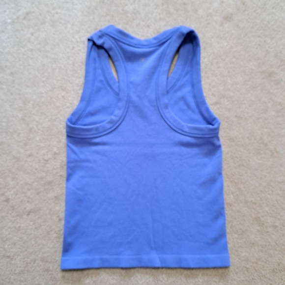 Reflex Set Of 3 Tanks Racer Back Ribbed Seamless Grey White Blue Size Small - Picture 10 of 14